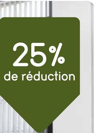 25%
de réduction