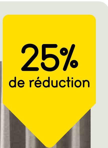 25%
de réduction