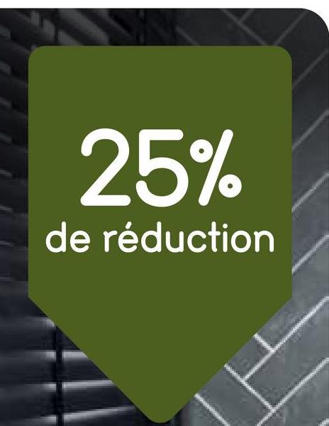 25%
de réduction