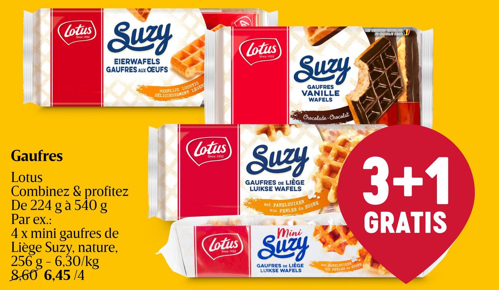 Suzy | Gaufres de Liège | Mini Une petite gaufre délicieusement fondant au sucre perlé croquant au format mini. Un plaisir maximal à tout moment de la journée! Parfaitement préservée dans son sachet fraicheur. Ideal pour manger a la maison ou à emporter avec vous.