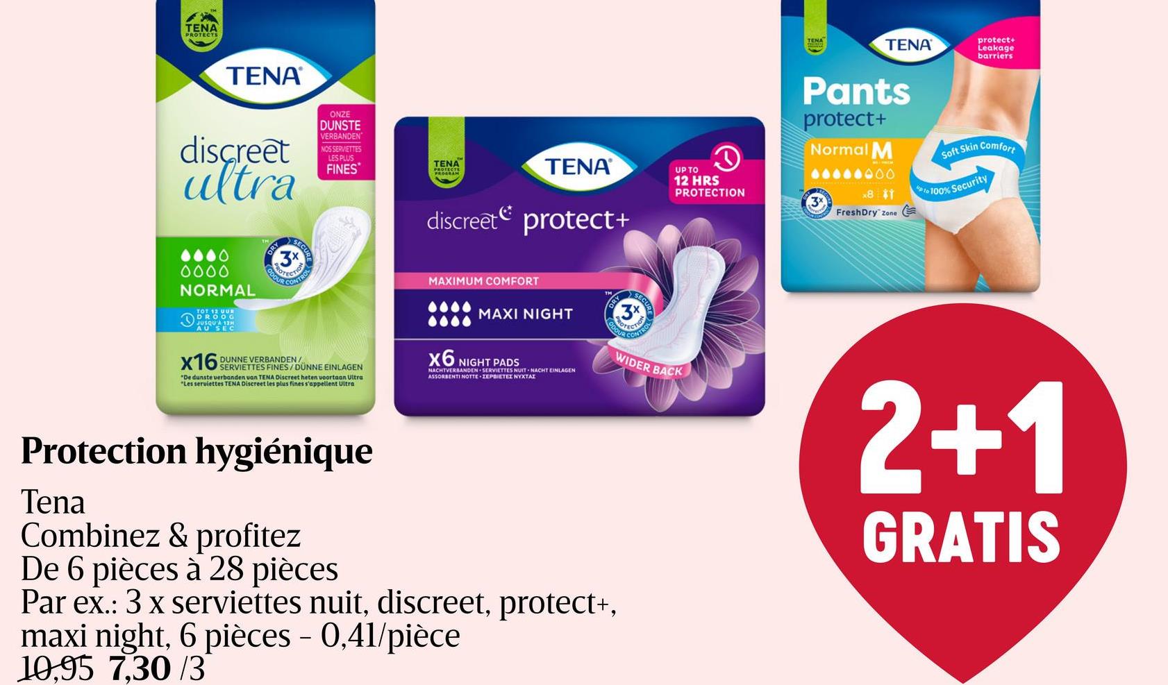 Protège-slips | Incontinence | Ultra mini TENA Lady Ultra Mini Inlegkruisjes 28 stuks