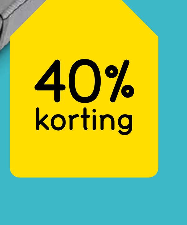 40%
korting