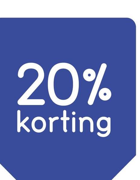 20%
korting