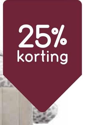 25%
korting