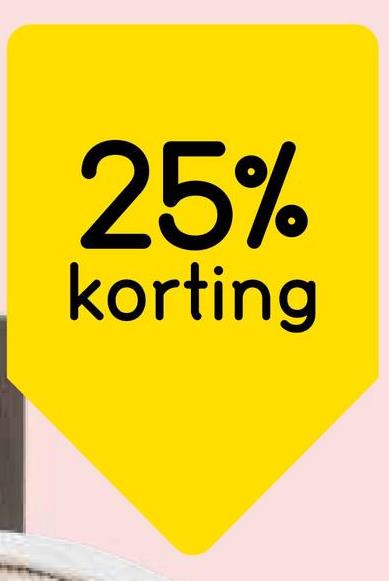 25%
korting