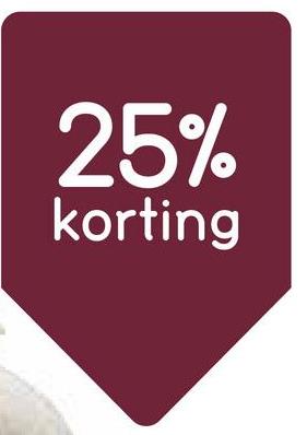 25%
korting