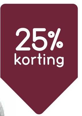 25%
korting