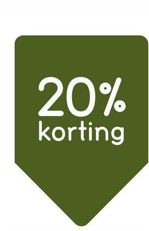 20%
korting