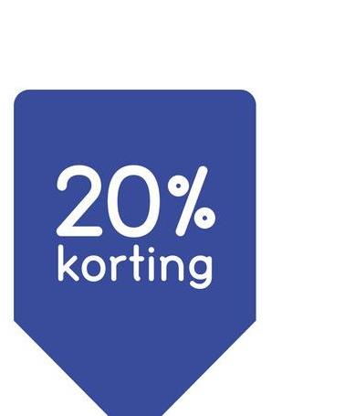 20%
korting