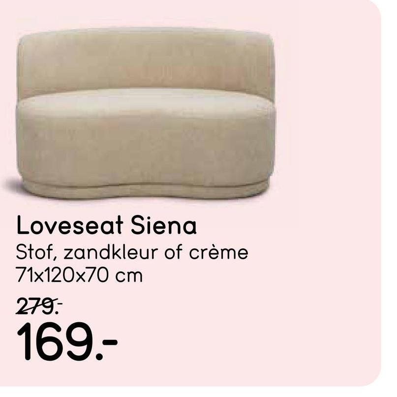 Loveseat Siena - crème