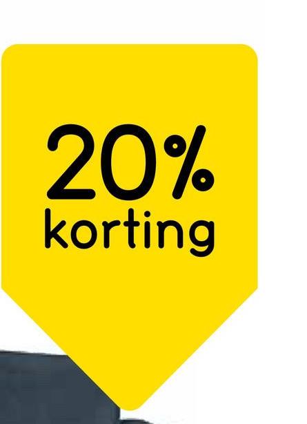 20%
korting