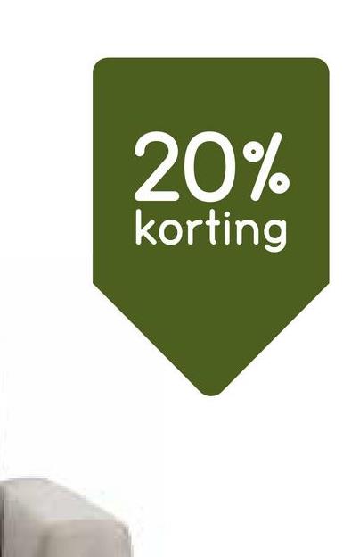 20%
korting