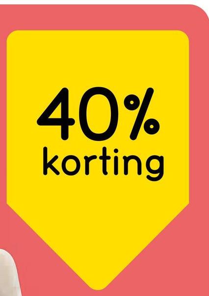 40%
korting