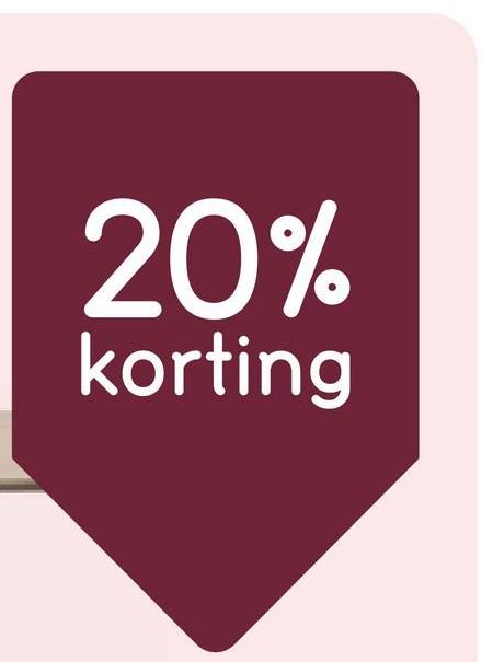 20%
korting