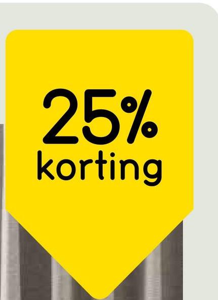 25%
korting