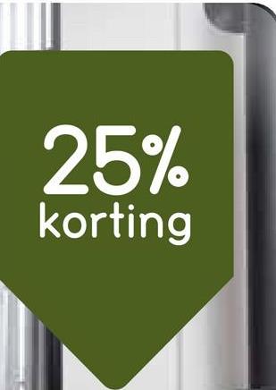 25%
korting