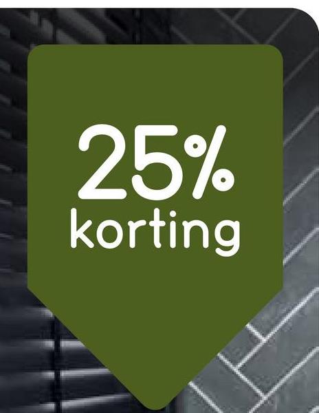 25%
korting