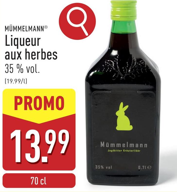 Liqueur aux herbes liqueur à base d'aromates et de baies minutieusement sélectionnés, avec réglisse, 35 % vol.