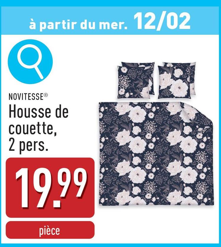 Housse de couette, 2 pers. coton/polyester, 240 x 220 cm, 2 taies d'oreiller de 65 x 65 cm, avec rabat, choix entre différentes variantes, certifiée OEKO-TEX®