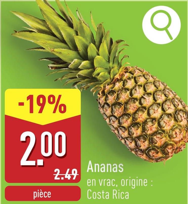 Ananas en vrac, origine : Costa Rica