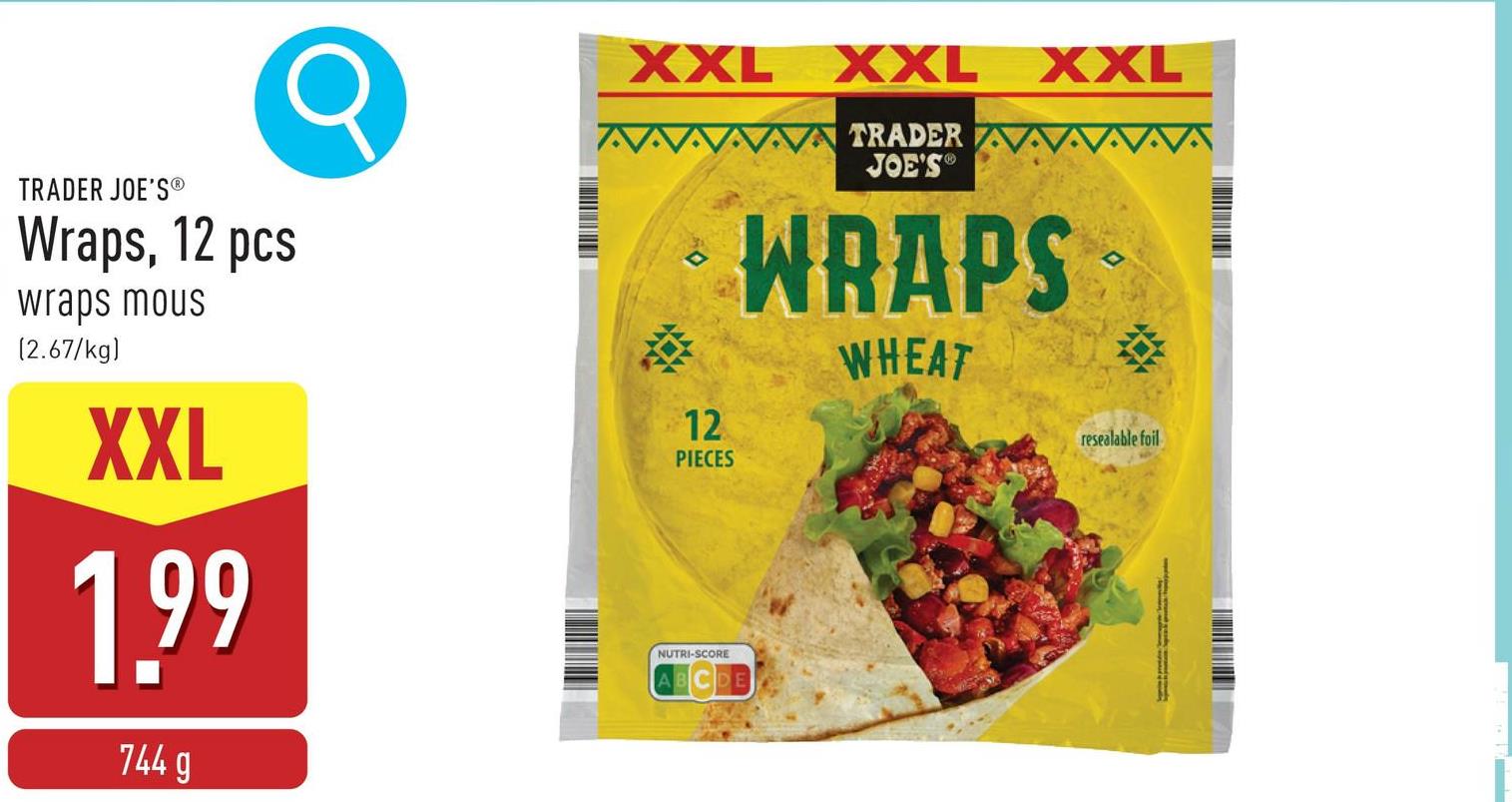 Wraps, 12 pcs wraps mous, à garnir soi-même