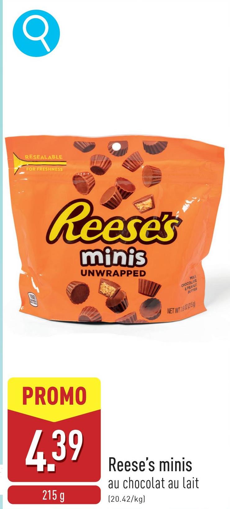 Reese's minis au chocolat au lait