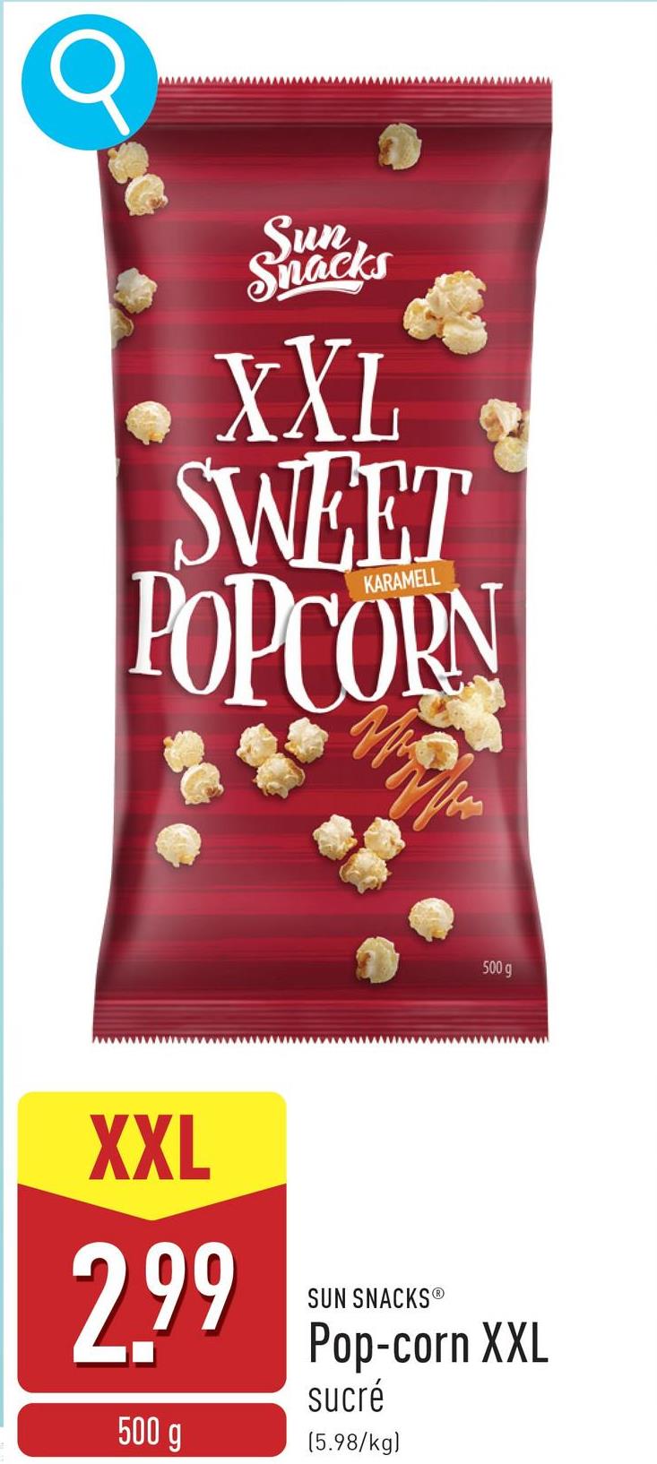 Pop-corn XXL sucré