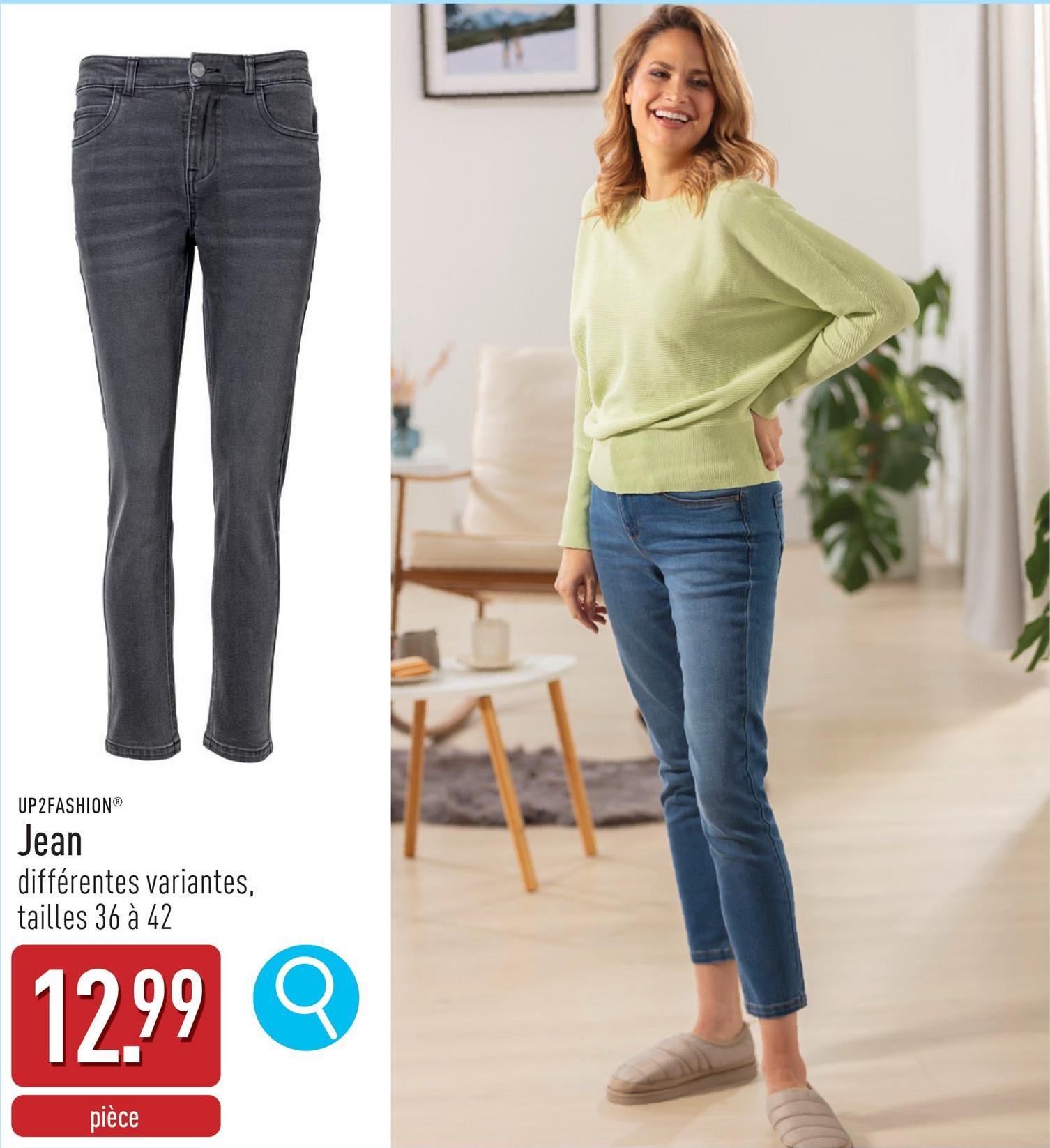 Jean coton/polyester/élasthanne (Lycra®), slim fit, choix entre différentes variantes, tailles 36 à 42, certifié OEKO-TEX®