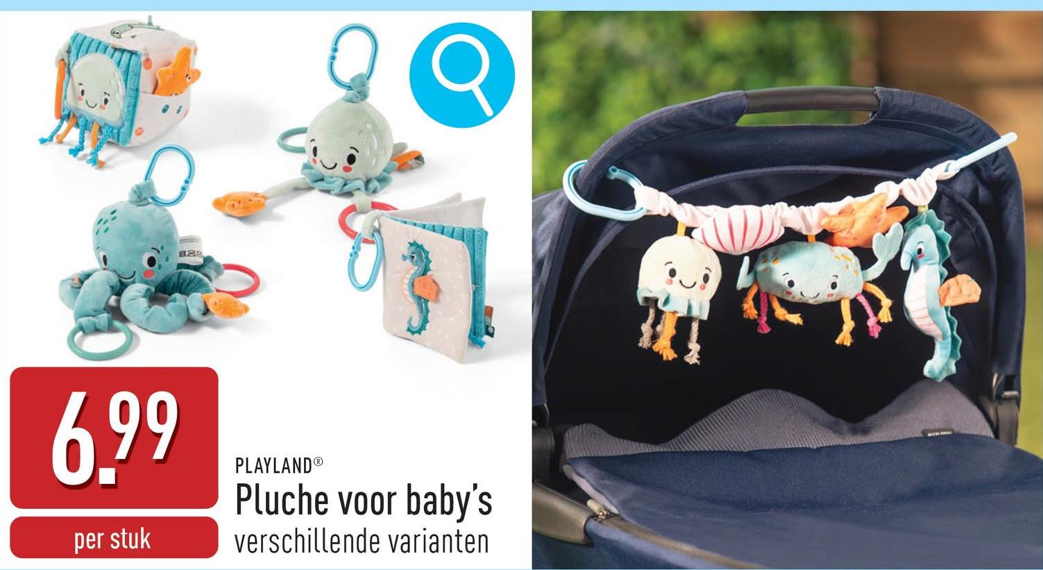 Pluche voor baby's keuze uit verschillende varianten