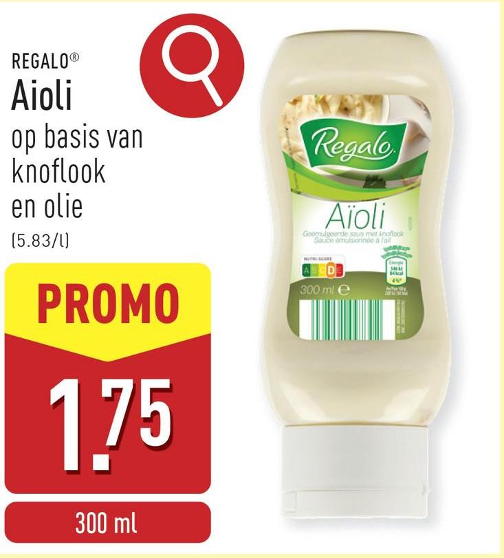 Aioli op basis van knoflook en olie