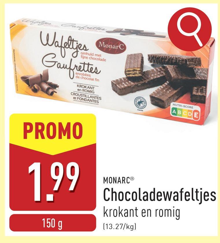 Chocoladewafeltjes krokant en romig