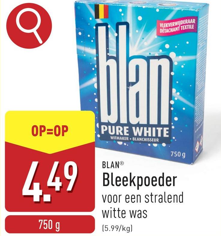 Bleekpoeder voor een stralend witte was