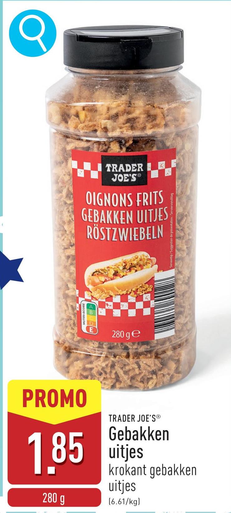 Gebakken uitjes krokant gebakken uitjes, ideaal voor op hotdogs, hamburgers en in salades