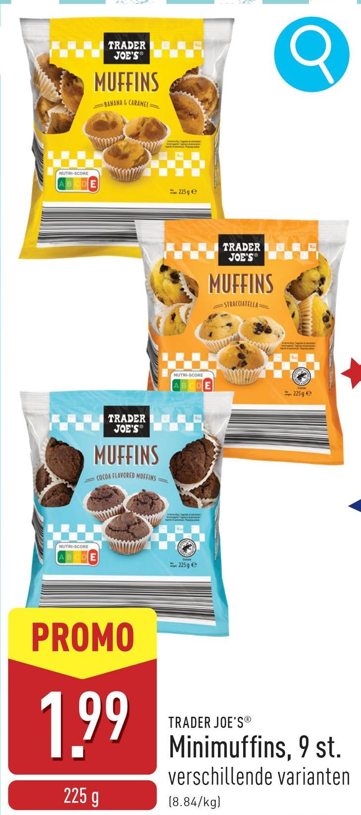 Minimuffins, 9 st. keuze uit verschillende varianten