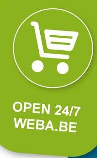 貝
OPEN 24/7
WEBA.BE