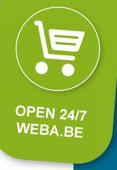 貝
OPEN 24/7
WEBA.BE