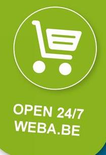 貝
OPEN 24/7
WEBA.BE