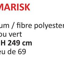 MARISK
m/fibre polyester
ou vert
H 249 cm
eu de 69