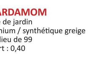 RDAMOM
de jardin
mium / synthétique greige
lieu de 99
t: 0,40