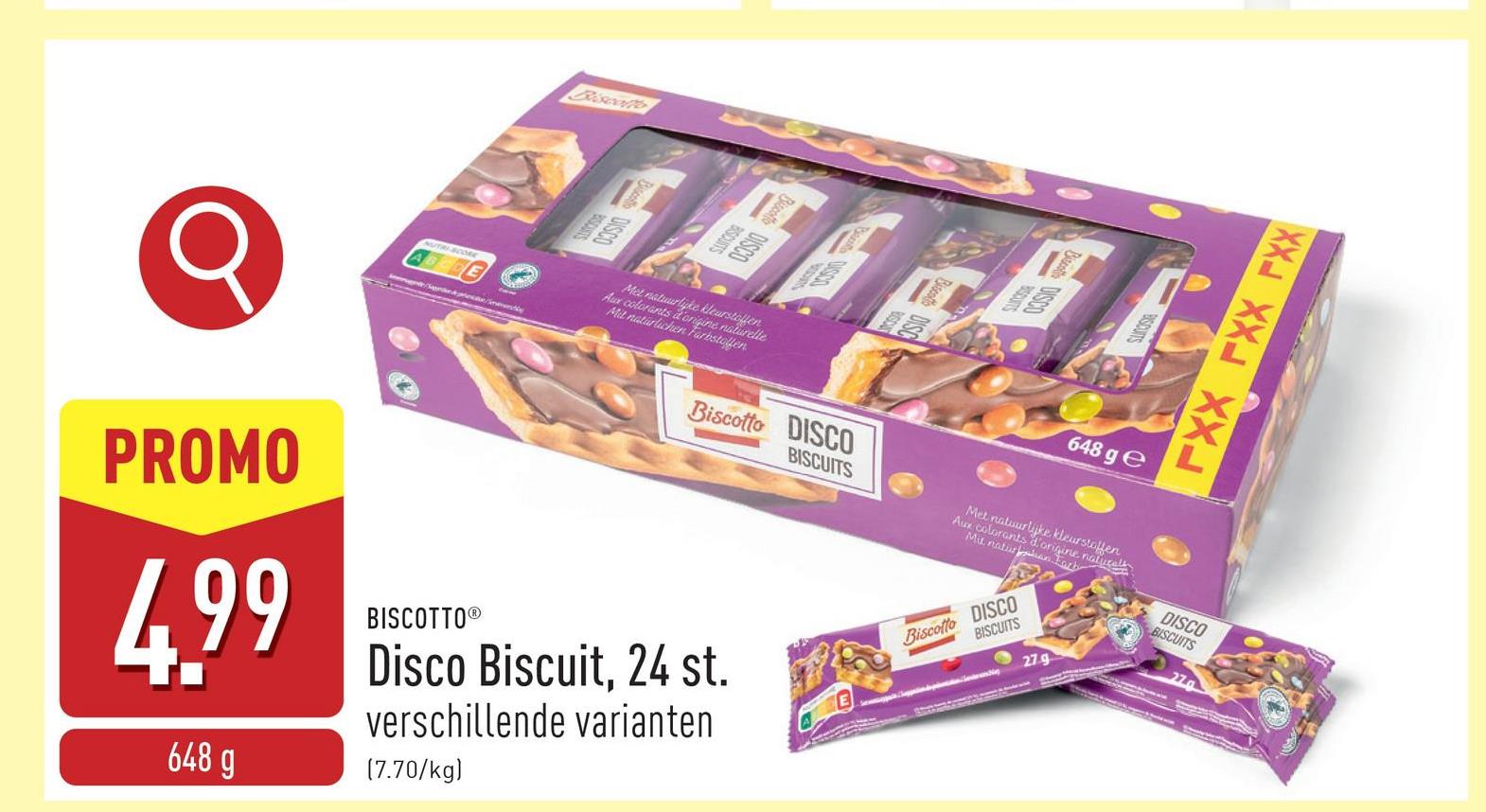 Disco Biscuit, 24 st. keuze uit verschillende varianten, individueel verpakt