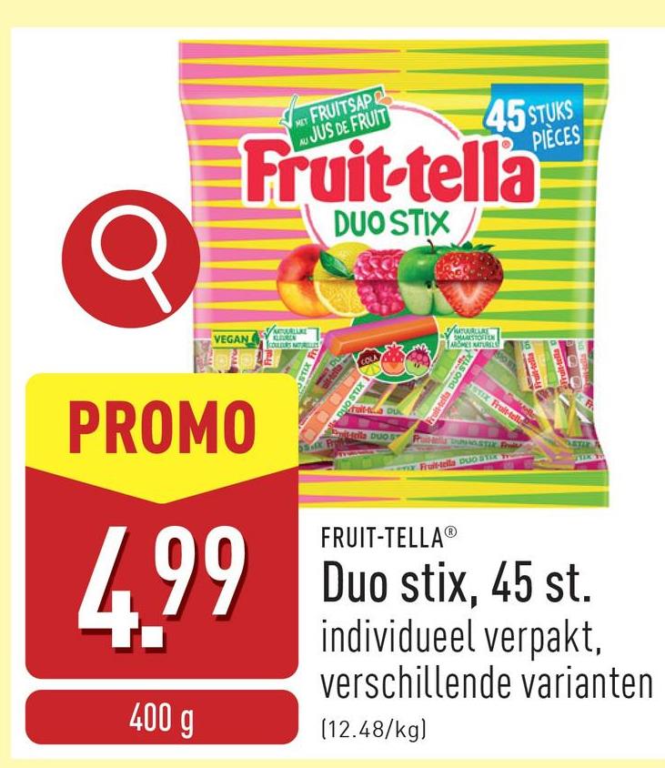 Duo stix, 45 st. individueel verpakt, keuze uit verschillende varianten