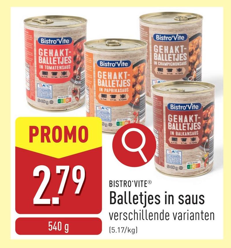 Balletjes in saus keuze uit verschillende varianten