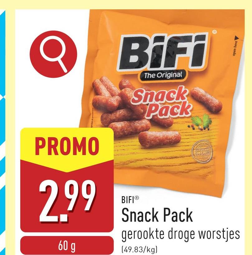 Snack Pack gerookte droge worstjes