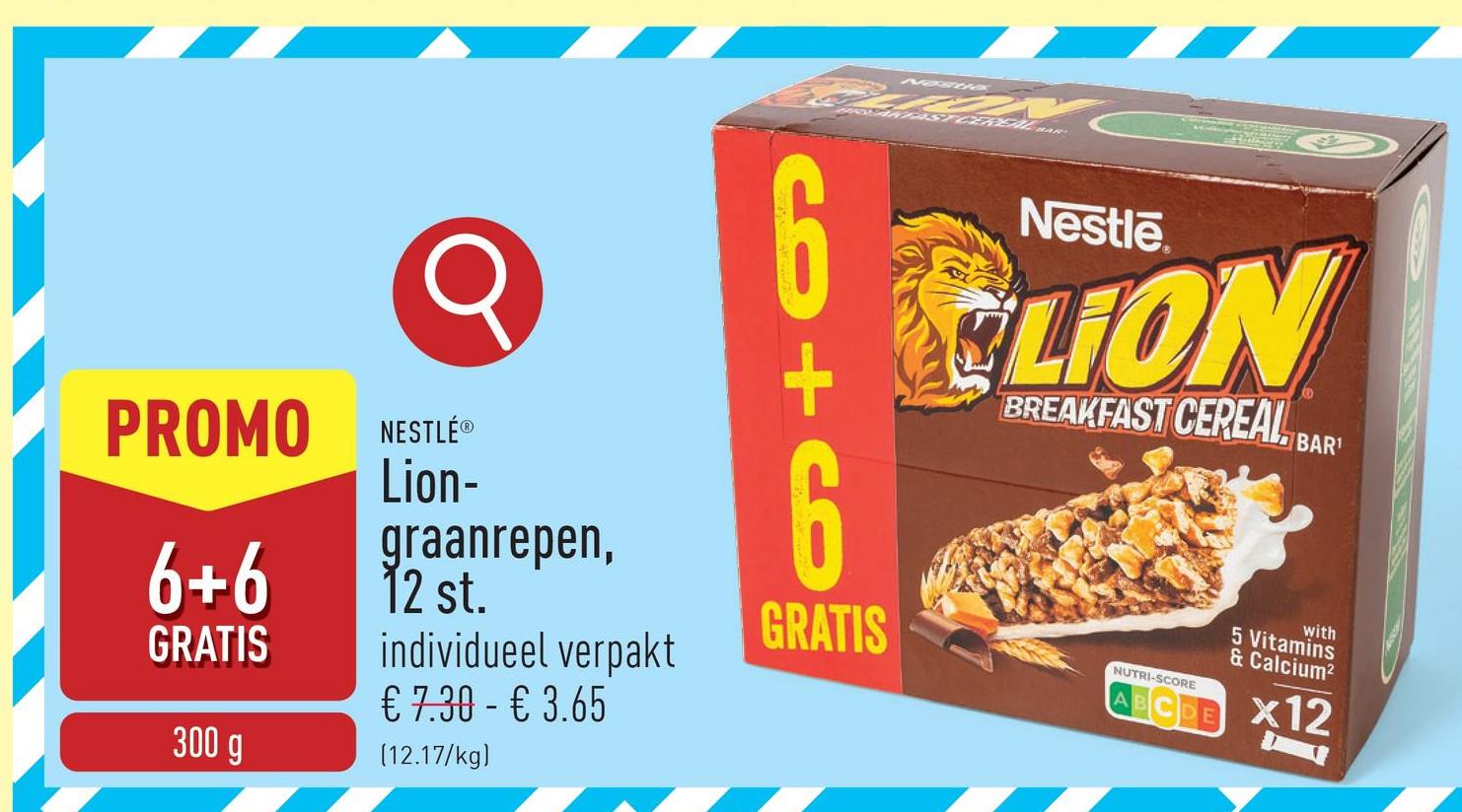 Lion-graanrepen, 12 st. individueel verpakt