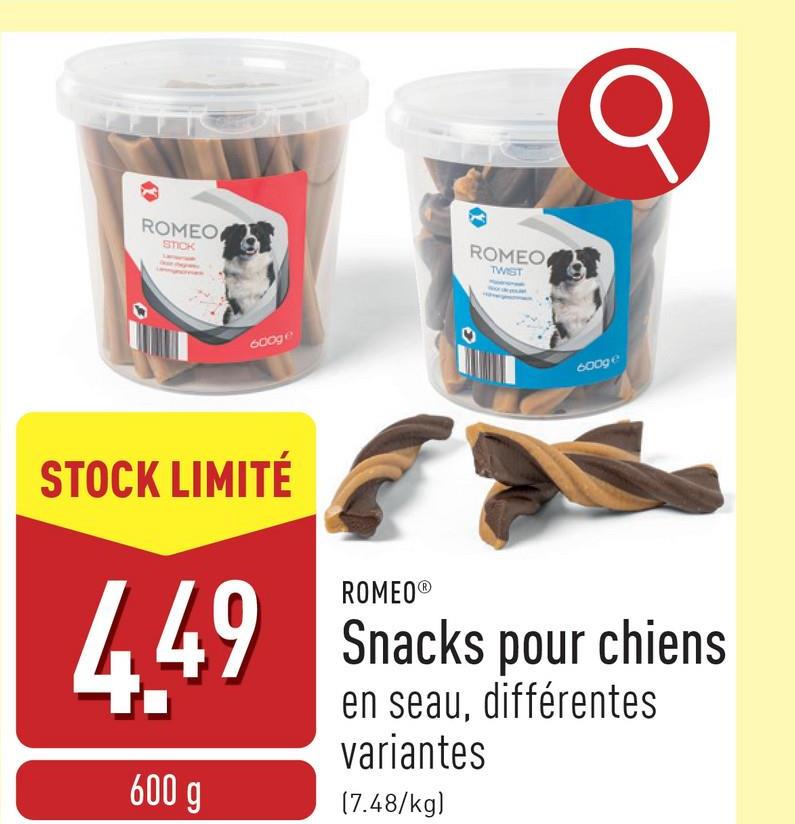 Snacks pour chiens en seau, complément alimentaire pour chiens, bâtonnets à mâcher moelleux, choix entre différentes variantes