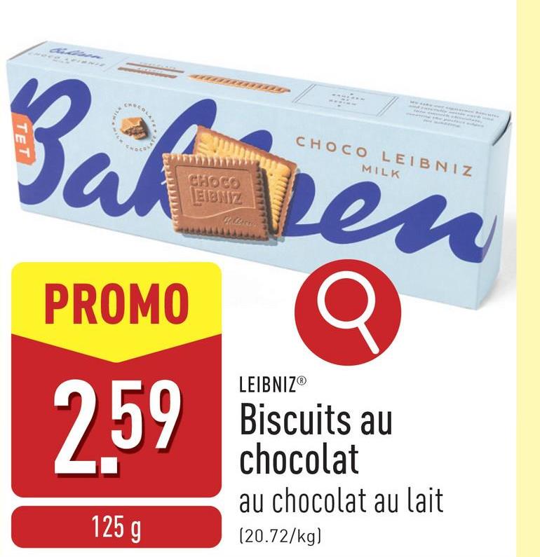 Biscuits au chocolat au chocolat au lait