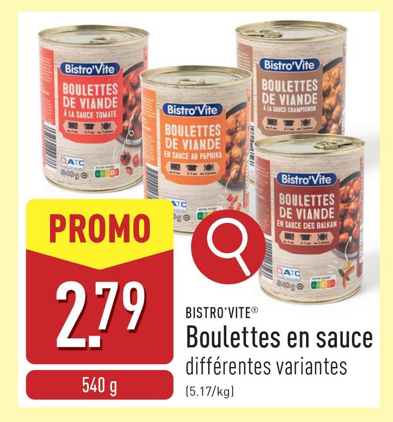 Boulettes en sauce choix entre différentes variantes