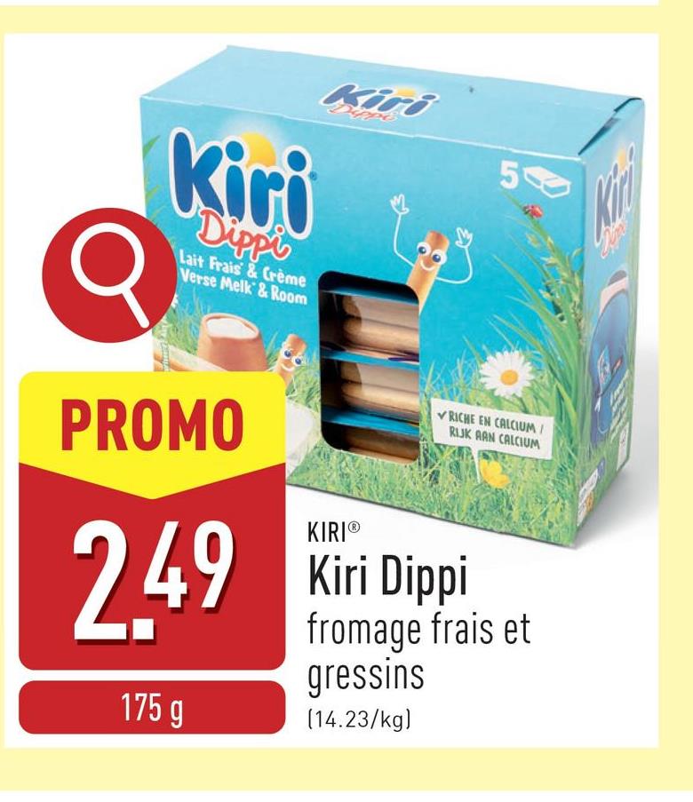 Kiri Dippi fromage frais et gressins