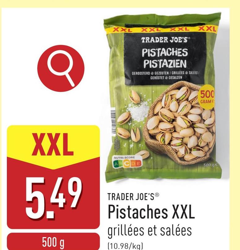 Pistaches XXL grillées et salées