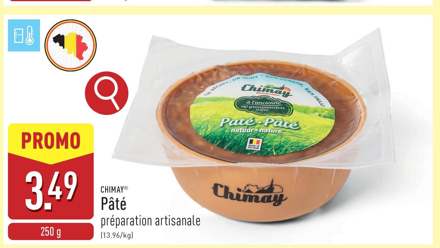 Pâté pâté ardennais de préparation artisanale